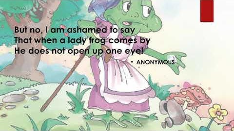 The Lazy Frog, Class -5, English, NCERT