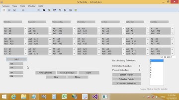 Sched4u Video 3 How to create Employees Schedules in a click.