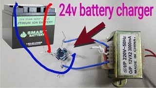How to make 24 volt battery charger