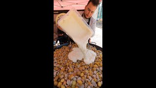 Cooking the French Tartiflette. London Street Food