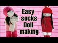 Socks Doll|How to Make Socks doll| Doll Making | DIY doll