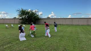 Potato sack race - Silas