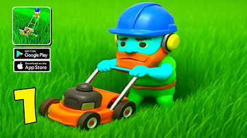 Grass Master: Lawn Mowing 3D - Gameplay Walkthrough Part 1 - Cut & Mow Grass (iOS, Android)