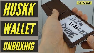 Huskk Wallet Unboxing - The Ultra Slim Bifold Wallet