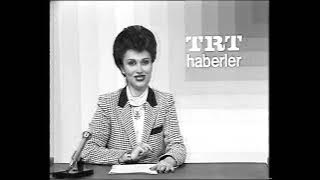 10th April 1984 TRT Turkey TV station continuity, news, national anthem & sign off