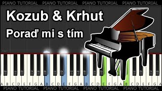 Štěpán Kozub & Jiří Krhut - Poraď mi s tím (piano tutorial / jak hrát)