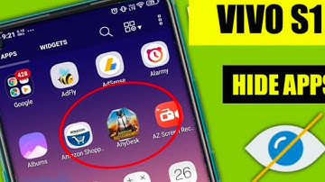 How to do hide app setting in VIVO S1 PRO