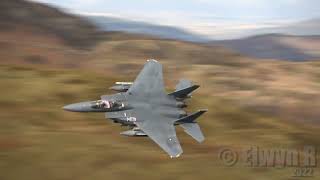 Usaf F15-E Strike Eagle Low Flying Video In The Mach Loop  336Th Fs ‘Rocketeers’ Seymour Johnson