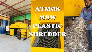 ATMOS MSW SHREDDER | MUNICIPAL SOLID WASTE SHREDDER | MULTI PURPOSE SHREDDING MACHINE