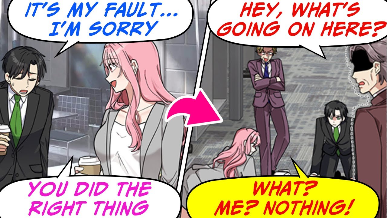 My Beautiful Coworker Saved Me from My Snobby Boss! Then the Chairman Came... [RomCom Manga Dub]