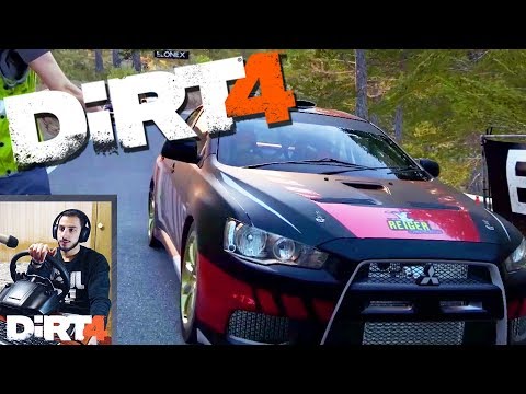 Ставлю цель - иду к ней) Dirt 4 на руле Logitech G25