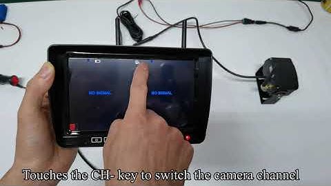 DoHonest S21 RV Wireless Backup Camera System Operation Video