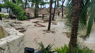 Beach Damage after Hurricane Maria 2017 in Bavaro Punta Cana, Dominican Republic