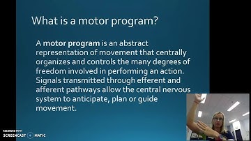 Motor Programs