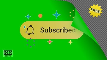 YouTube SUBSCRIBE button 2024 Green Screen | Alpha Channel 🔔 HD 60 FPS | Free Download