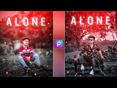 Alone photo editing picsArt | PicsArt breakup photo editing tutorial |  PicsArt photo editing - YouTube