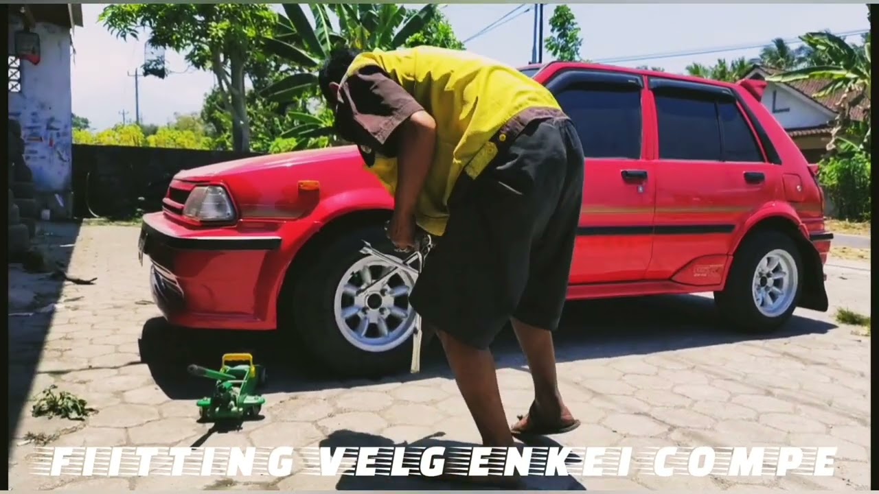 berburu velg enkei compe ( belimbing ) untuk starlet kotak