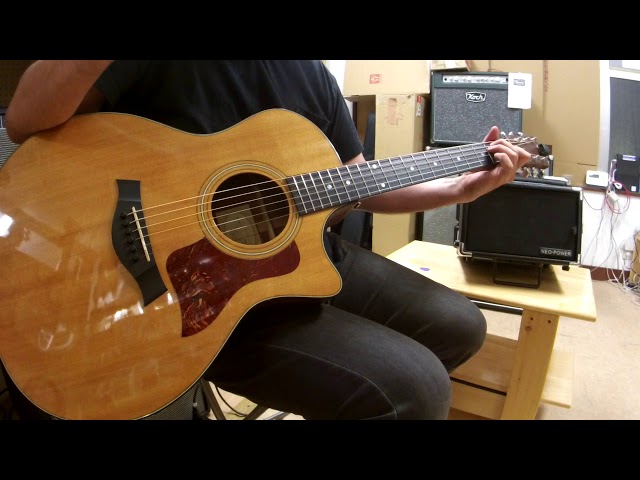 Taylor 314ce 2002年製 生音 指弾き - YouTube
