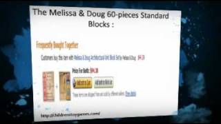 Melissa & Doug 60-piece Deluxe Wooden Standard Unit Blocks