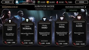 Only In Mortal Kombat Mobile: Faction Wars Survivor Mode Is Working Again 10/11/21