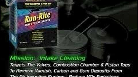 The Run-Rite 4-Step Fuel System Cleaning Process