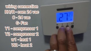 How to set Carrier Thermostat 4220CAR