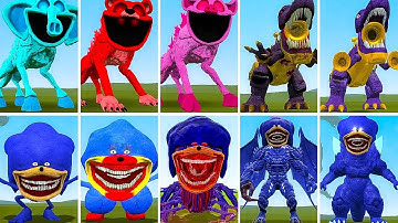 EVOLUTION OF ALL SONIC TAPES VS ALL GODZILLA SMILING CRITTERS POPPY PLAYTIME CHAPTER 4? in Garrysmod