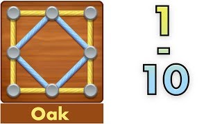 Line Puzzle: String Art | Oak | Levels 1 - 10 | Walkthrough screenshot 3