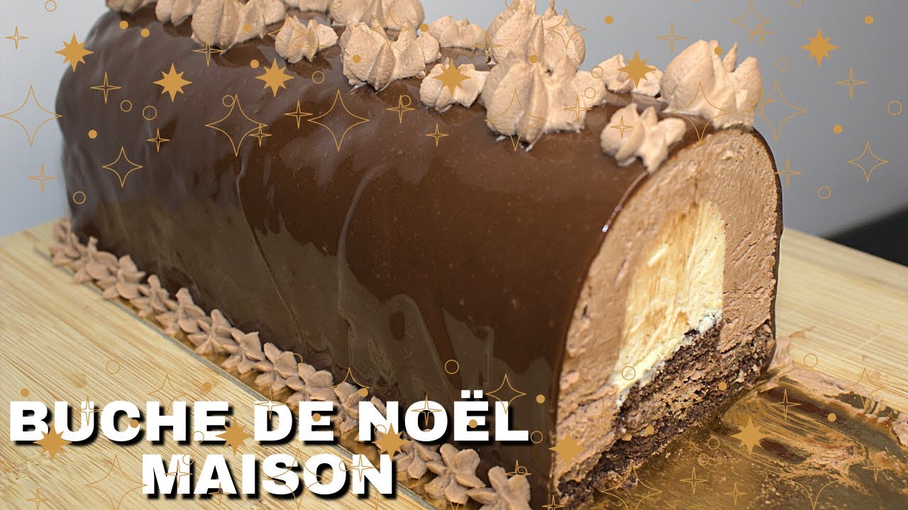 Bûche de Noël au chocolat avec la box de pâtisserie tout en un by La Surprise Des Chefs