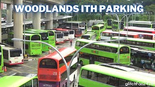 Buses at Woodlands Integrated Transport Hub Parking Area, Singapore 2021