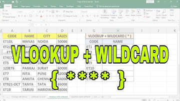 VLOOKUP with WILDCARD in Excel