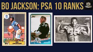 Bo Jackson Rookie Cards and Iconic Cards PSA 10 Gem Rate Rankings