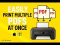 How To Print Multiple PDFs At Once - On Mac or PC.