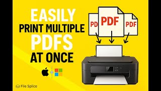 How To Print Multiple PDFs At Once - On Mac or PC.