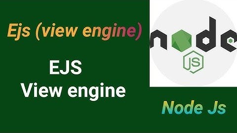 How To Use Ejs Template | Rendering HTML File |Express.js