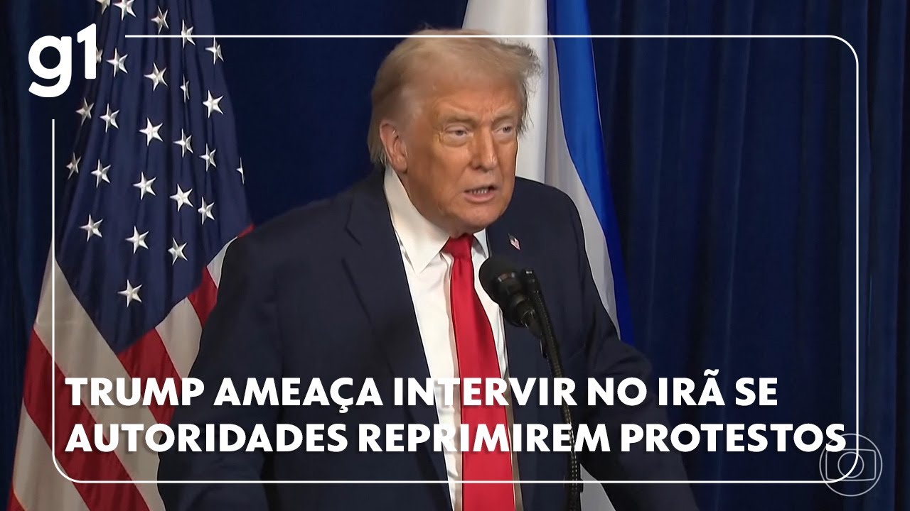 Trump ameaça intervir no Irã se autoridades usarem a força para reprimir protestos no país