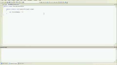 Java Lesson 2 - Variables