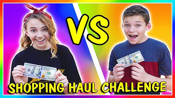 $100 TEEN SHOPPING HAUL CHALLENGE AT THE MALL | We Are The Davises