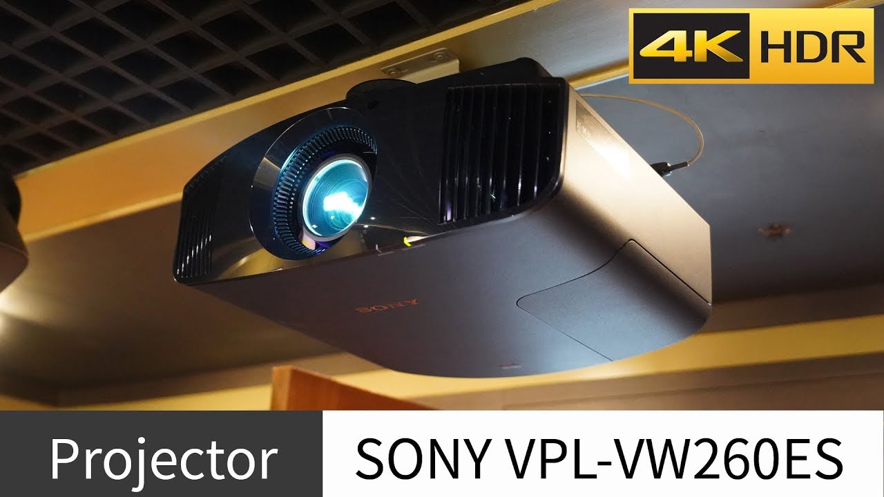 SONY VPL-VW270ES 4K UHD Projector 시연동영상 및 언박싱 - 소니 프로젝터