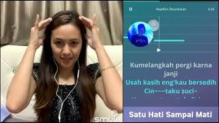 Baby Shima - Satu Hati Sampai Mati (video karaoke duet bareng artis tanpa vokal cowok) smule cover