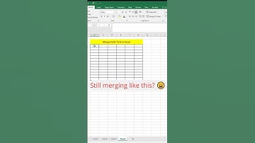Insanely Fast Merge Shortcut You Need! #microsoftexcel #shorts