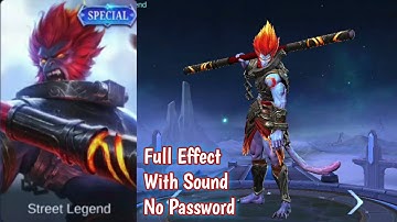 Script Skin Starlight Sun Simian Curse Replace Special Street Legend | Full Effect | No Password
