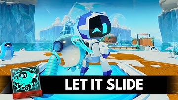 Astro Bot - Let It Slide (DLC) Speedrun (All Bots Rescued) Stellar Speedway - Ice-Cold Rescue Trophy
