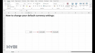 How to update your default currency format in Excel