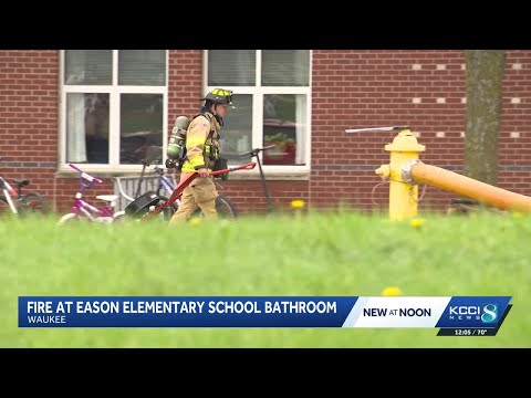 Waukee elementary school briefly evacuated after bathroom fire