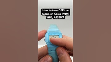 How to turn OFF the Alarm on Casio F-91W models, W-86, A163W & more