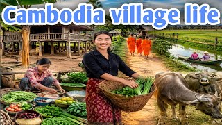 The Simple Life in Cambodia's Countryside || Authentic Village Experience