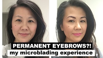 Getting my eyebrows tattooed! Microblading before and after.