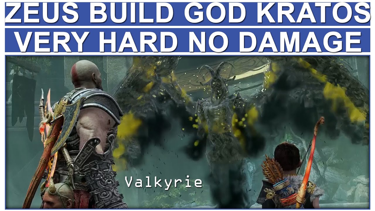 ZEUS BUILD GOD KRATOS vs KARA Very Hard No Damage (God of War 2018