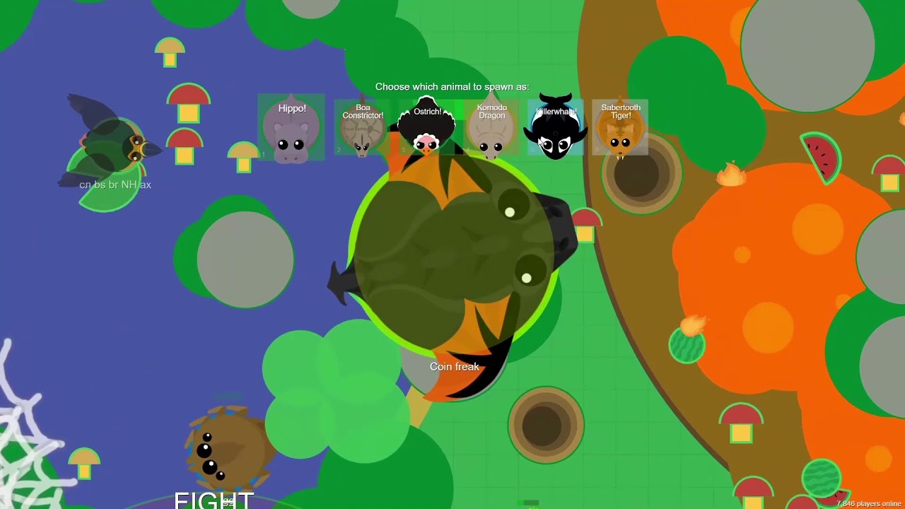 Mope.io pierwsza przemiana/first transformation. Go to T-REX odc.2/3 ...